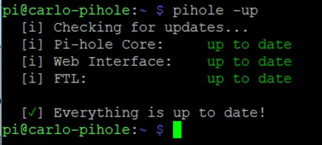 My Pi-Hole is out of Space! How to free up space to upgrade. 4 image