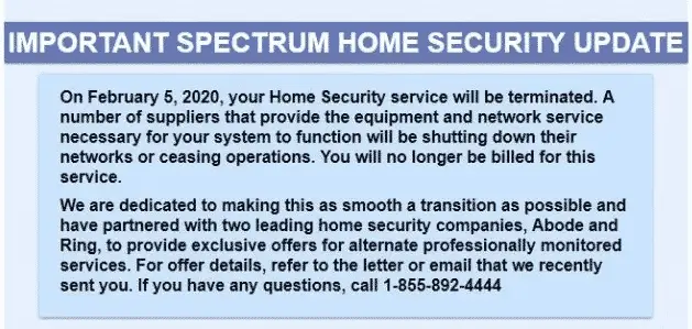 Charter Home Security shuts down its service 2