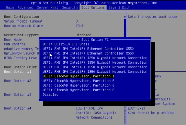 VMware ESXi install fails on UCS C220 - Partition Error 4