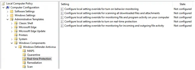 Windows Defender Hidden Settings Control Utility 4 Windows Defender Hidden Settings Control Utility 3