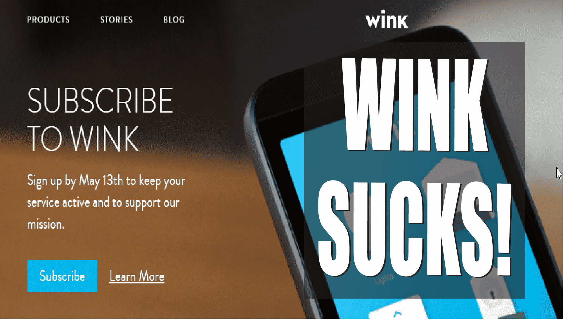 Wink's Crappy move to force a Subscription Plan on its existing users 1 Wink's Crappy move to force a Subscription Plan on its existing users 1