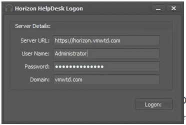 Using the VMware Help Desk Tool to Troubleshoot Horizon Sessions 13 Using the VMware Help Desk Tool to Troubleshoot Horizon Sessions 13