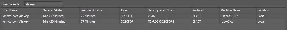 Using the VMware Help Desk Tool to Troubleshoot Horizon Sessions 16 Using the VMware Help Desk Tool to Troubleshoot Horizon Sessions 16
