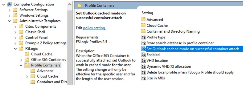 How to Implement Outlook Cached Mode with FSLogix profiles 2 How to Implement Outlook Cached Mode with FSLogix profiles 2
