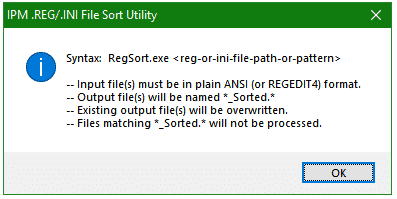 Sorting REG & INI files For Easy Comparison 2 Sorting REG & INI files For Easy Comparison 2