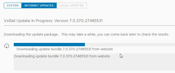 Upgrading VXrail 4.7.5xx to 7.0.x 2 vxrail Upgrade wizard to 7.0.3