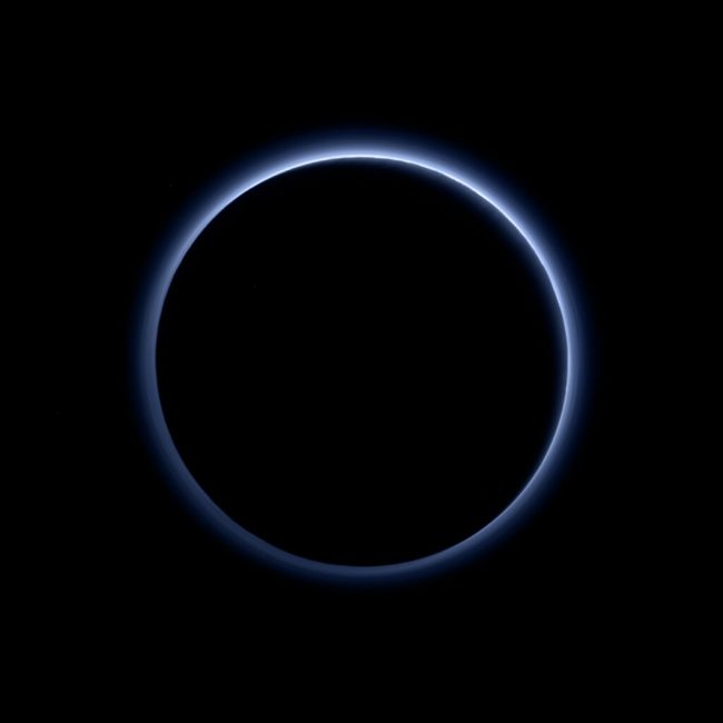 New Horizons Finds Blue Skies and Water Ice on Pluto