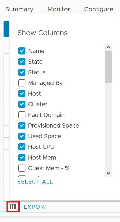 How to add columns to vSphere 7 HTML5 Client 4