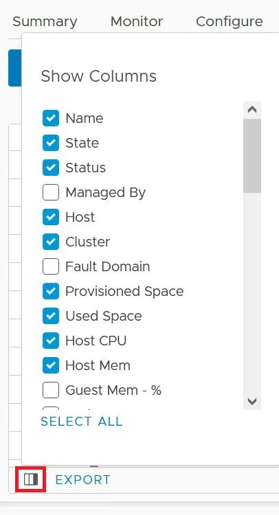 How to add columns to vSphere 7 HTML5 Client 4 How to add columns to vSphere 7 HTML5 Client 4