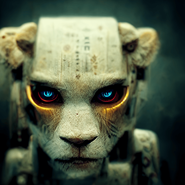 CyberLion as imagined by MidJourney