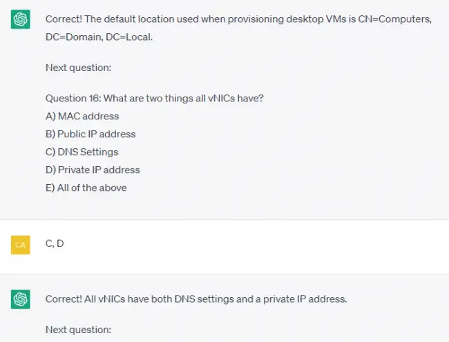 Using ChatGPT to pass technical certifications 2 Using ChatGPT to pass technical certifications 2