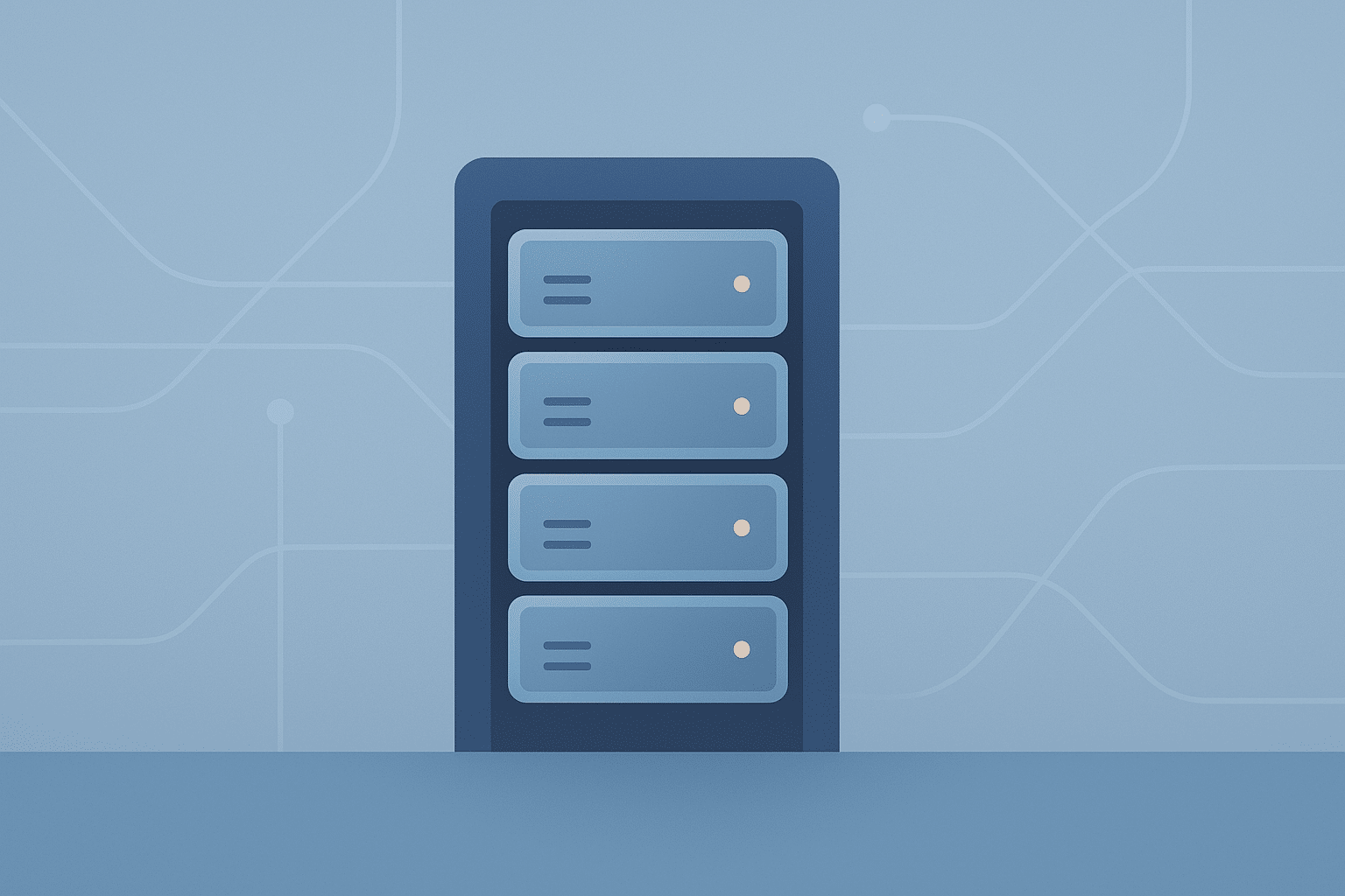 Minimal illustration of container stacks representing automated Docker updates