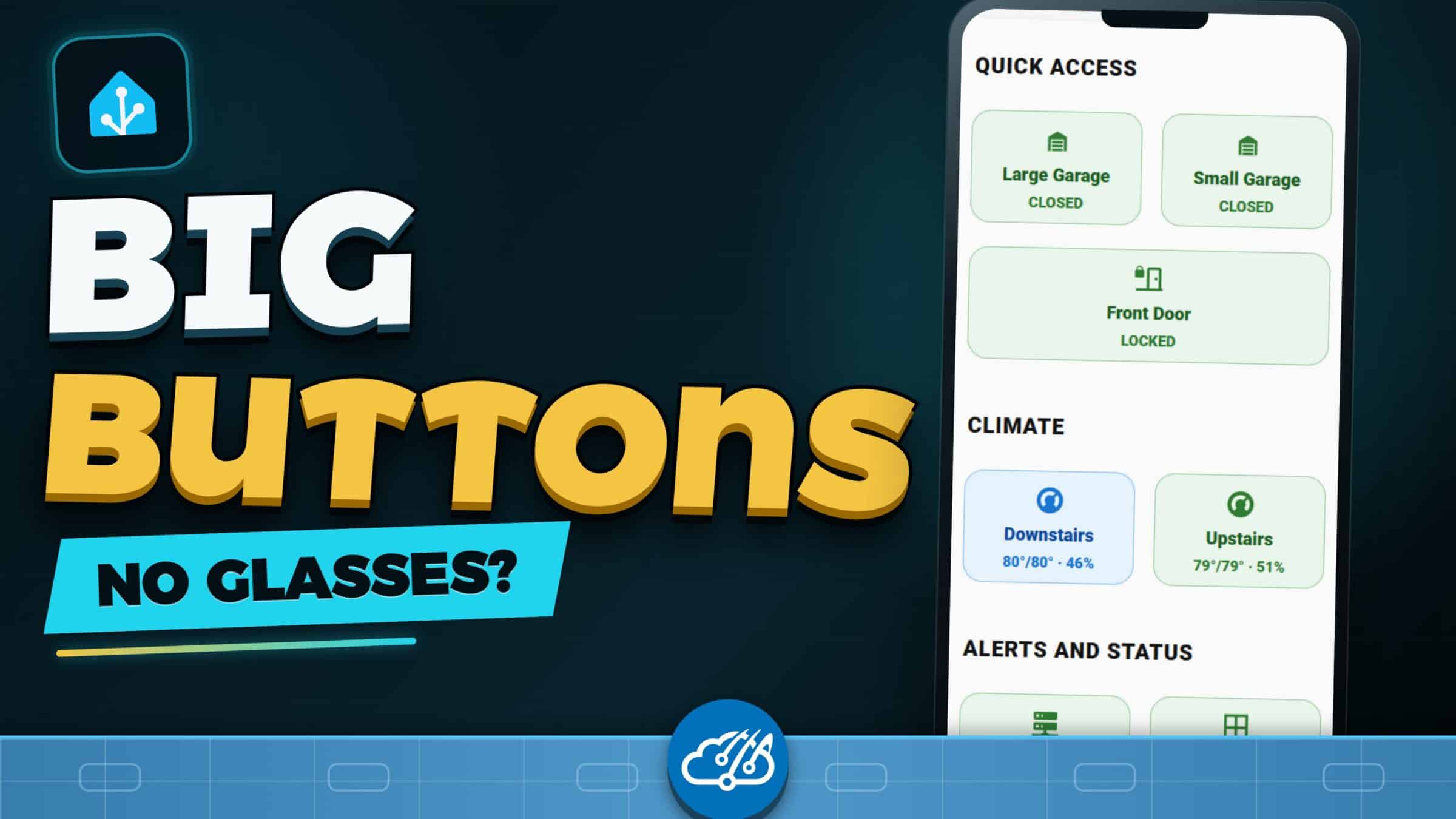 Home Assistant Mobile Dashboard With Big Buttons