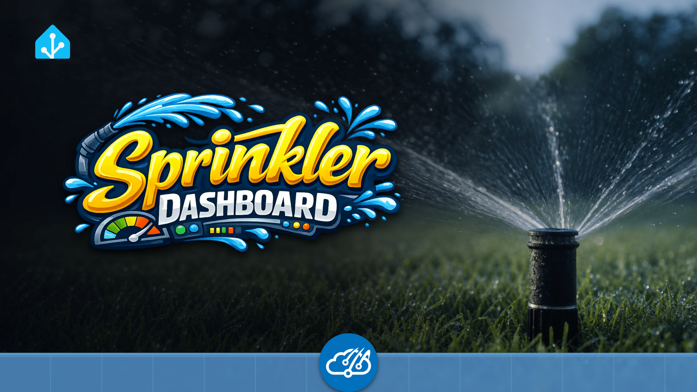Home Assistant sprinkler automation dashboard with Rachio controller