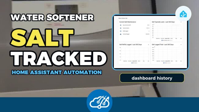 Water softener salt tracked by Home Assistant automation