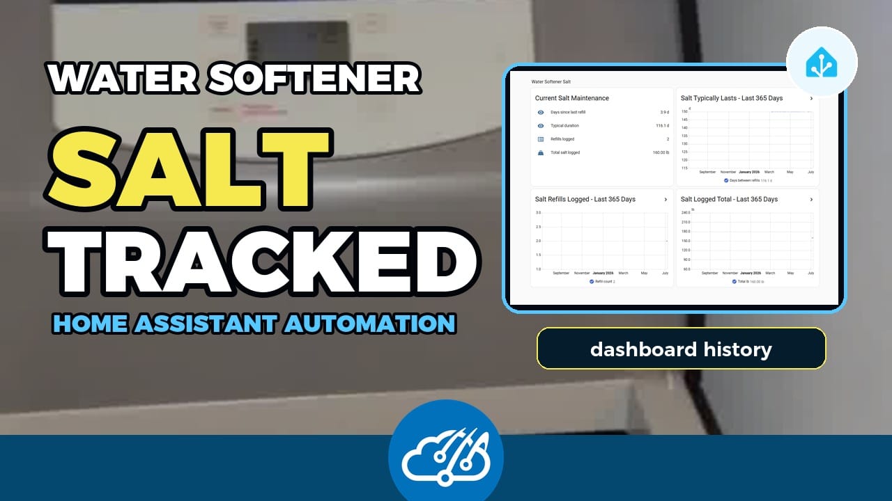 Water softener salt tracked by Home Assistant automation